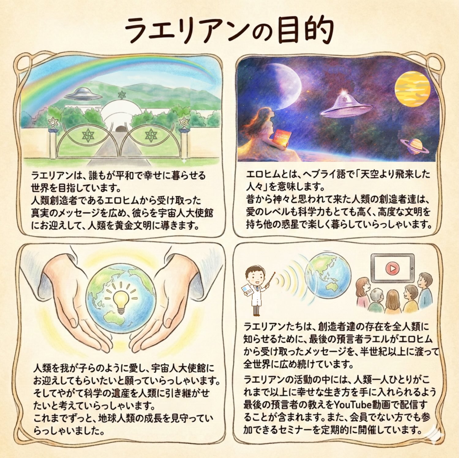 ラエリアンの目的のイラスト